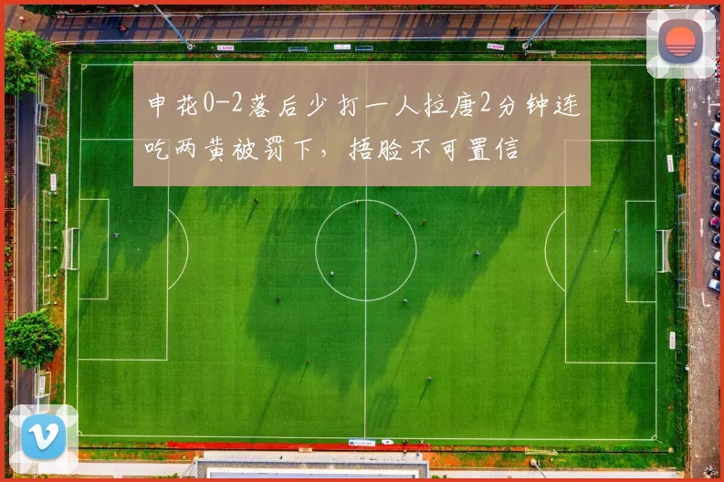 申花0-2落后少打一人拉唐2分钟连吃两黄被罚下，捂脸不可置信